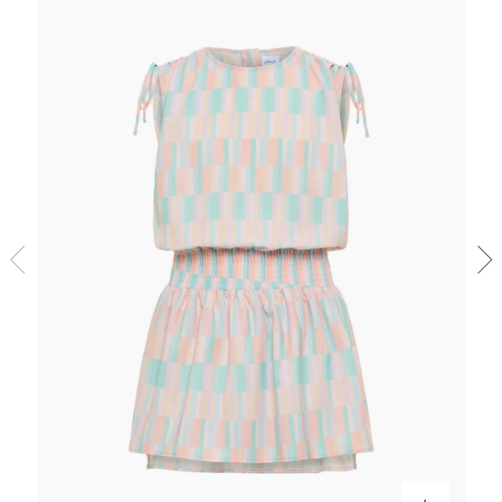 Maisonette Pleat Helen Dress Candy Land Print Girls Size 12